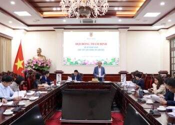 Quang cảnh buổi thẩm định. Ảnh: MOJ.