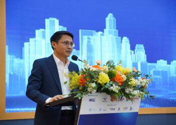 Ông Võ Xuân Hoài, Phó Giám đốc Trung tâm Đổi mới sáng tạo quốc gia (NIC – Bộ Tài chính) phát biểu tại sự kiện.