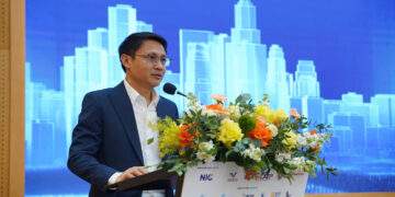 Ông Võ Xuân Hoài, Phó Giám đốc Trung tâm Đổi mới sáng tạo quốc gia (NIC – Bộ Tài chính) phát biểu tại sự kiện.