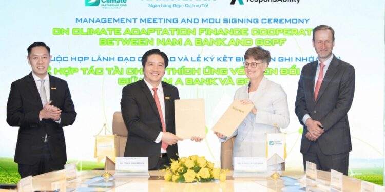 Nam A Bank and GCPF partner on climate adaptation finance