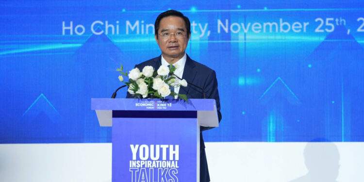 Chủ tịch UBND TP. Hồ Chí Minh Nguyễn Văn Được phát biểu tại sự kiện sáng 25/11.