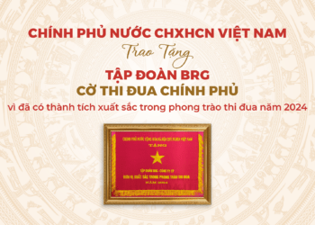 Tập đoàn BRG là tập đoàn kinh tế duy nhất của TP. Hà Nội được trao tặng Cờ Thi đua Chính phủ năm 2024.
