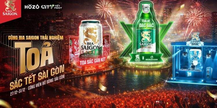 Bia Saigon - Mang trải nghiệm 'Tỏa sắc Tết' đến với Hozo City Tết Fest 2025