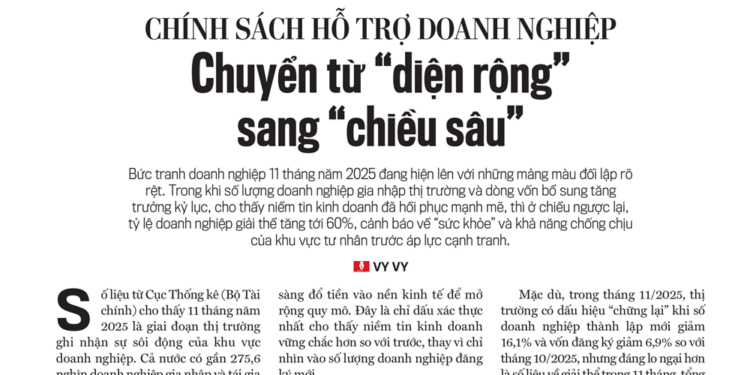 Chính sách hỗ trợ doanh nghiệp: Chuyển từ “diện rộng” sang “chiều sâu” - Ảnh 1
