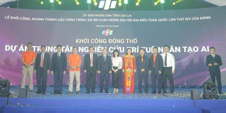 Lễ khởi công động thổ dự án Trung tâm nghiên cứu Trí tuệ nhân tạo AI tại Gia Lai.
