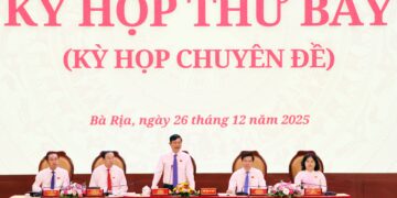 Chủ tịch HĐND TP.Hồ Chí Minh Võ Văn Minh phát biểu tại Kỳ họp - Ảnh: Cổng thông tin điện tử TP. Hồ Chí Minh.