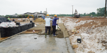 Các đơn vị đang đẩy nhanh tiến độ thi công dự án