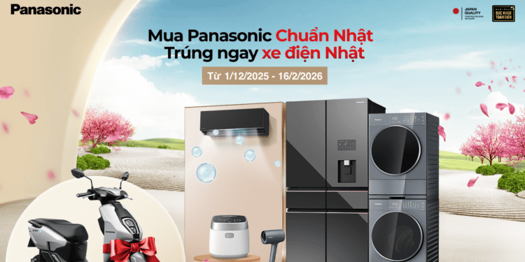 Mua Panasonic chuẩn Nhật, trúng ngay xe điện Nhật