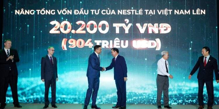 Nestlé công bố mở rộng sản xuất, khẳng định cam kết đầu tư dài hạn và đóng góp vào sự phát triển kinh tế - xã hội bền vững tại Việt Nam.