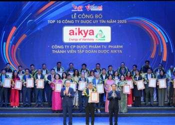 AIKYA 5 năm liền vững ‘Top 10 doanh nghiệp sản xuất dược phẩm uy tín’