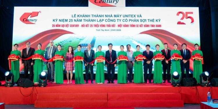 Century Synthetic Fibre inaugurates Unitex factory in Tay Ninh