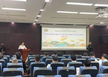 Quang cảnh họp báo Công bố số liệu thống kê tình hình kinh tế - xã hội TP Đà Nẵng năm 2025. Ảnh Ngô Anh Văn