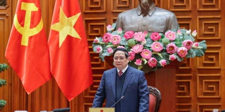 Thủ tướng Chính phủ Phạm Minh Chính, Trưởng Ban Chỉ đạo của Chính phủ về quản lý, điều hành kinh tế vĩ mô chủ trì Phiên họp thứ hai của Ban Chỉ đạo - Ảnh: VGP