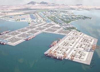 Phối cảnh đề xuất quy hoạch trung tâm Logistic Cái Mép Hạ- Ảnh:Portcoast.