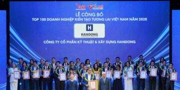 Handong E&C được vinh danh Top 100 Doanh nghiệp kiến tạo tương lai Việt Nam 2025