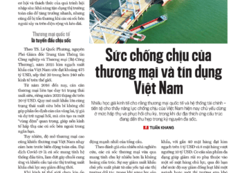 Sức chống chịu của thương mại và tín dụng Việt Nam - Ảnh 1