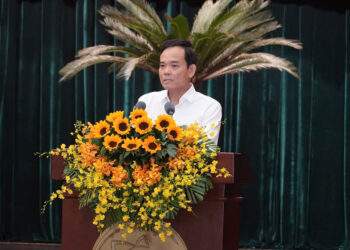 Bí thư Thành ủy TP. Hồ Chí Minh Trần Lưu Quang chủ trì Hội nghị - Ảnh: Cổng thông tin điện tử TP. Hồ Chí Minh.