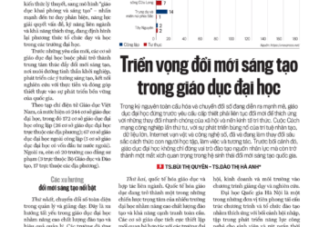 Triển vọng đổi mới sáng tạo trong giáo dục đại học - Ảnh 1