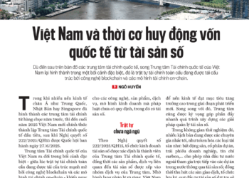 Việt Nam và thời cơ huy động vốn quốc tế từ tài sản số - Ảnh 1