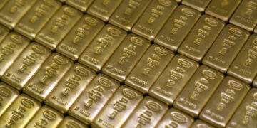 Which country has added the most gold to its reserves since 2000?