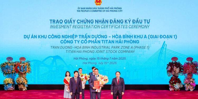 CTCP Titan Hải Phòng được chấp thuận chủ trương đầu tư KCN Trấn Dương – Hòa Bình
