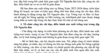 Công văn của Cục Trồng trọt.