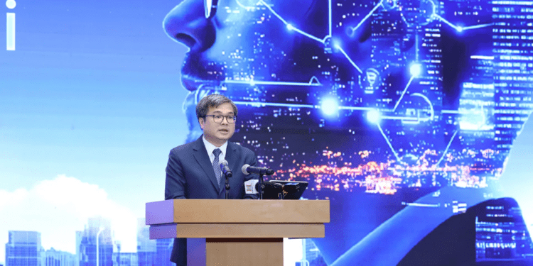 Phó Chủ tịch UBND Thành phố Hà Nội Trương Việt Dũng phát biểu tại sự kiện - Ảnh: Quang Thái