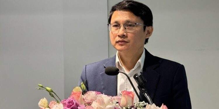 Ông Võ Xuân Hoài, Phó Giám đốc Trung tâm Đổi mới sáng tạo Quốc gia (NIC) phát biểu tại sự kiện.