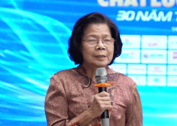 Bà Vũ Kim Hạnh, Chủ tịch Hiệp hội Doanh nghiệp hàng Việt Nam chất lượng cao.