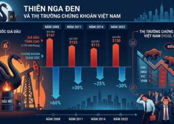 Cú sốc giá xăng dầu tăng dựng đứng thổi bay 110 điểm của VN-Index