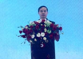 Ông Phạm Đức Ấn, Chủ tịch UBND Thành phố Đà Nẵng, phát biểu tại sự kiện. Ảnh: Quang Hiếu.