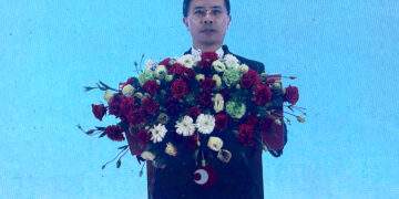 Ông Phạm Đức Ấn, Chủ tịch UBND Thành phố Đà Nẵng, phát biểu tại sự kiện. Ảnh: Quang Hiếu.