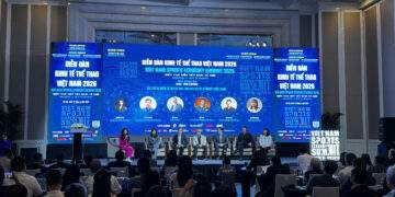 Các khách mời trao đổi, thảo luận tại Diễn đàn Kinh tế Thể thao Việt Nam 2026.