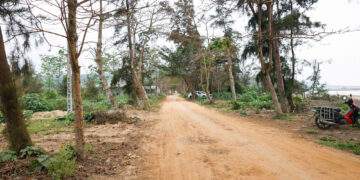 Khu vực dự kiến sẽ tổ chức Lễ động thổ dự án Nhà máy Nhiệt điện LNG Quỳnh Lập