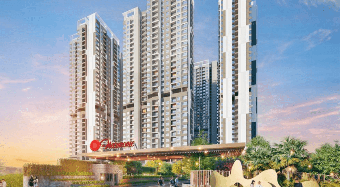 An artists impression of the Harmonie project in the Chanh Hiep area, Ho Chi Minh City. 3D Photo courtesy of Phu My Hung