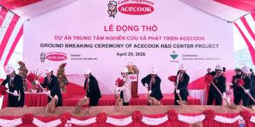 Acecook Việt Nam động thổ dự án Trung tâm Nghiên cứu và Phát triển mới tại TPHCM