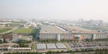 Nhà máy của SK hynix tại Vô Tích, tỉnh Giang Tô, Trung Quốc. Ảnh: SK Hynix