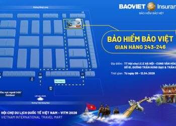Check-in gian hàng Bảo hiểm Bảo Việt tại Hội chợ Du lịch quốc tế Việt Nam
