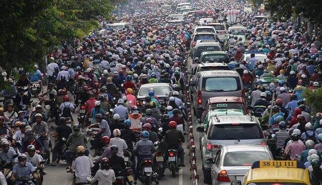 Việt Nam là quốc gia có tần suất sử dụng và tỉ lệ sở hữu xe hai bánh cao. Ảnh minh họa.