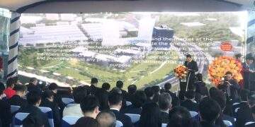 Toàn cảnh Lễ khai trương Trung tâm Tài chính quốc tế tại Đà Nẵng, vào ngày 09/01/2026. Ảnh Ngô Anh Văn