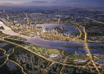 Phối cảnh Dự án đầu tư xây dựng Trục Đại lộ cảnh quan sông Hồng trên địa bàn TP. Hà Nội