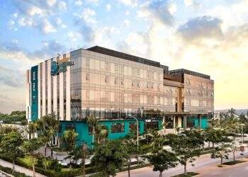 Bệnh viện Mặt Trời Phú Quốc có quy mô khoảng 10.000 m2, tọa lạc tại trung tâm phường An Thới