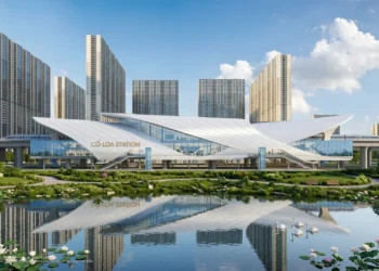 Ga Cổ Loa 1 - Dự án đường sắt tốc độ cao Hà Nội - Quảng Ninh. 