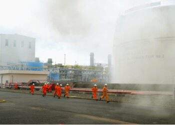 Nhiệt điện Phú Mỹ diễn tập chữa cháy và cứu nạn, cứu hộ cấp thành phố