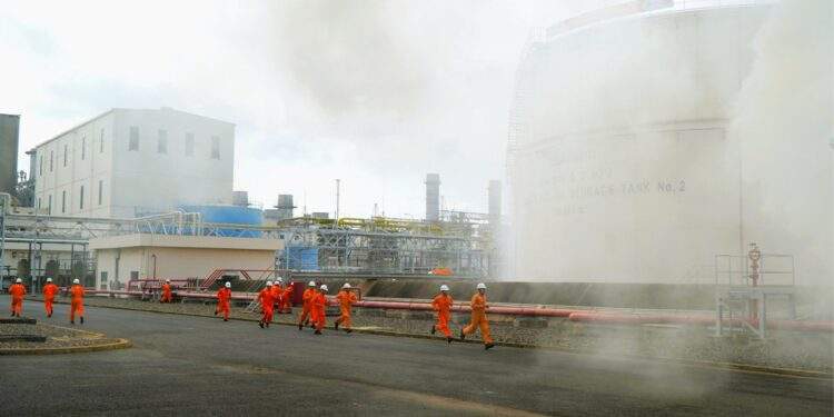 Nhiệt điện Phú Mỹ diễn tập chữa cháy và cứu nạn, cứu hộ cấp thành phố