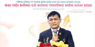 Tổng Giám Đốc - ông Văn Tiến Thanh phát biểu tại đại hội. Ảnh: PVCFC. Ảnh: PVCFC.