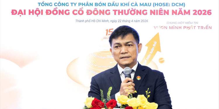 Tổng Giám Đốc - ông Văn Tiến Thanh phát biểu tại đại hội. Ảnh: PVCFC. Ảnh: PVCFC.