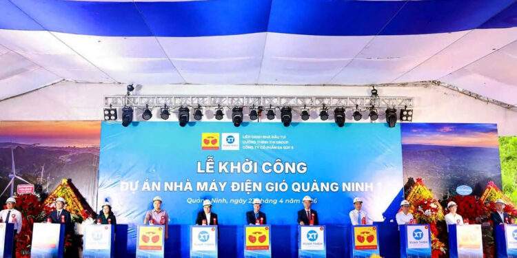 Quảng Ninh khởi công dự án điện gió đầu tiên, tổng vốn 7.300 tỷ đồng