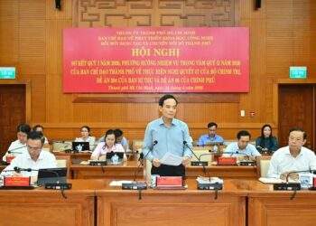 Bí thư Thành ủy Trần Lưu Quang phát biểu kết luận Hội nghị - Ảnh: Việt Dũng