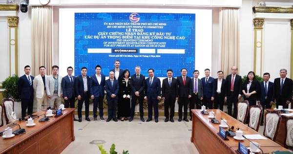 TPHCM trao giấy chứng nhận đầu tư cho 4 dự án công nghệ cao chiến lược
